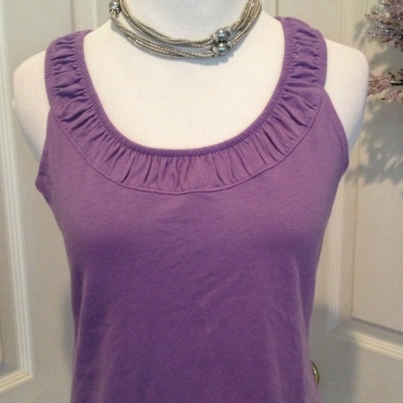 LA Blues sleeveless purple top - Picture 2 of 3